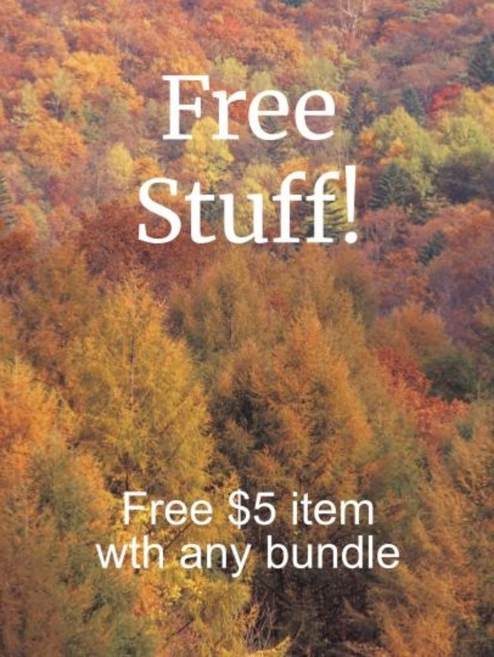 Bundle to get a free $5 item